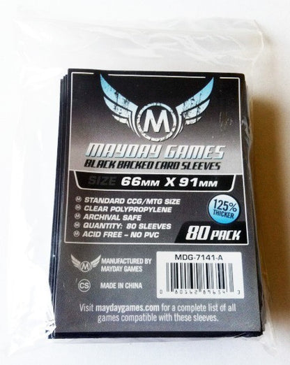 Card Sleeves: Colored Back 66mm x 91mm - (colored back, 80 pack) Here Be Books & Games Card Sleeves: Colored Back 66mm x 91mm - (colored back, 80 pack) Here Be Books & Games