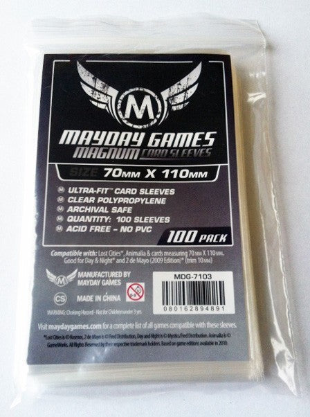 Card Sleeves: Magnum Ultra-Fit Silver 70mm x 110mm - 100 pack