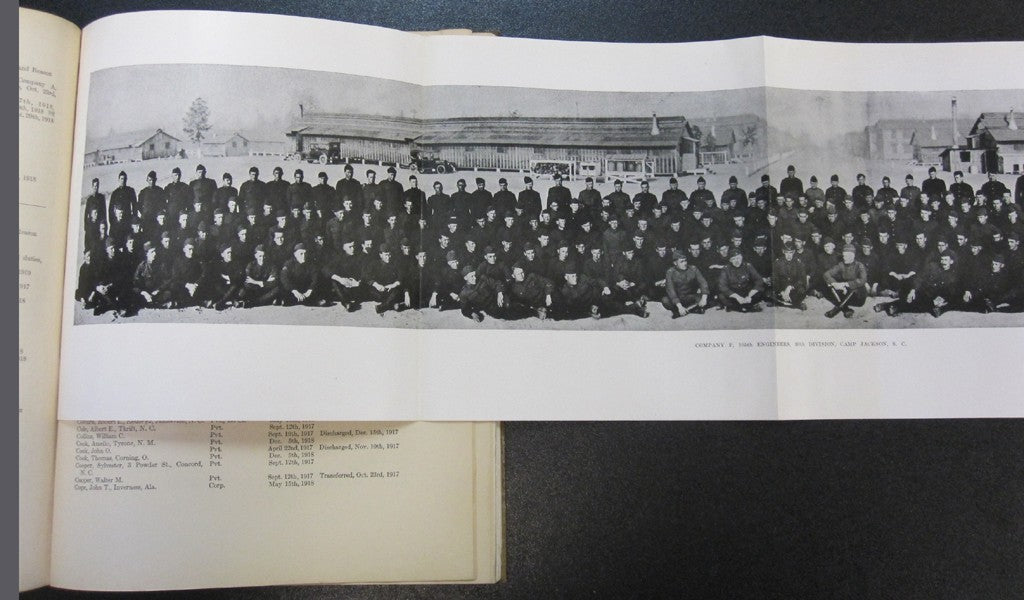 The History Of The 105th Regiment Of Engineers, Divisional Engineers Of The Old Hickory 30th Division inlaid photo