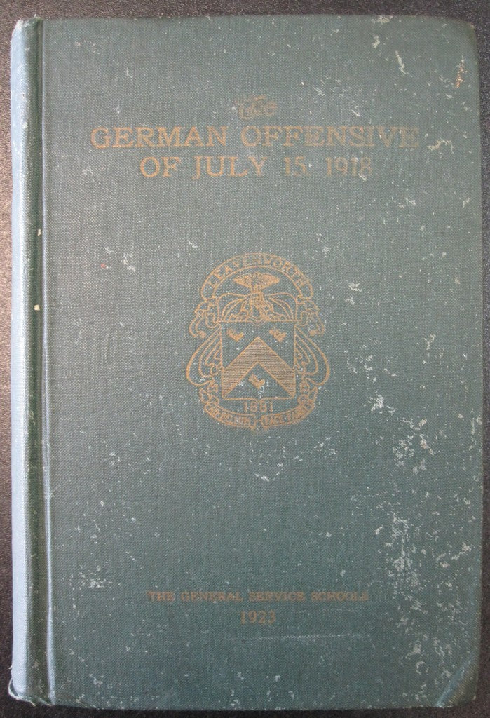 German Offensive of July 15, 1918 front cover