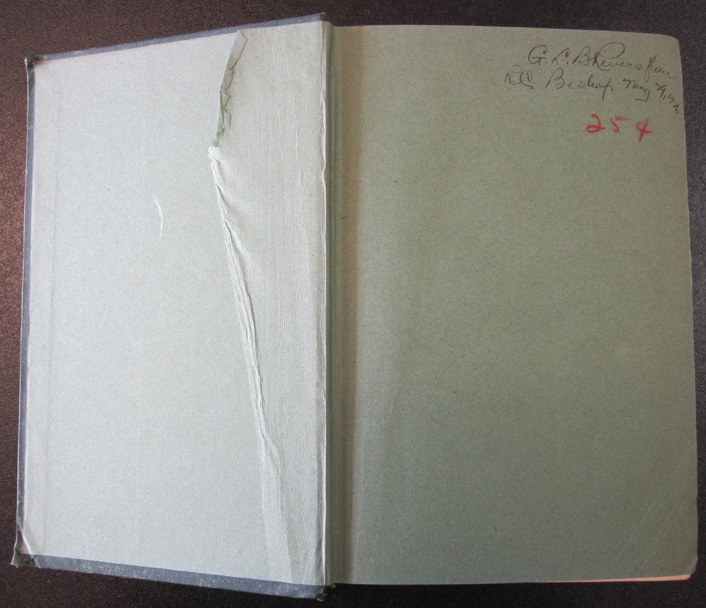 German Offensive of July 15, 1918 front binding and front end page