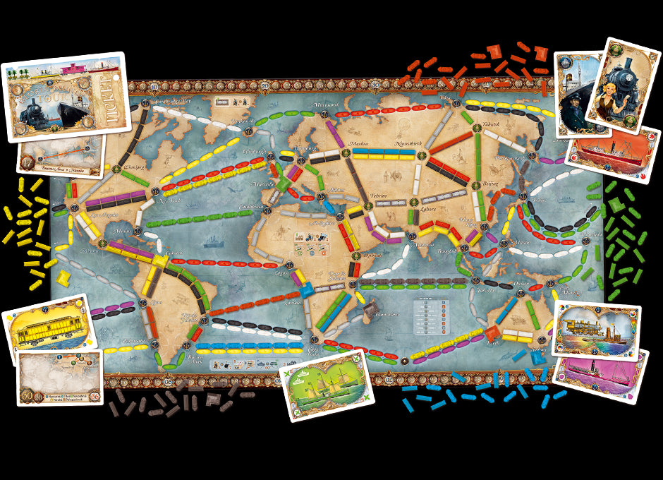 Ticket to Ride: Rails & Sails Strategy Board Game for ages 10 and up, from  Asmodee 