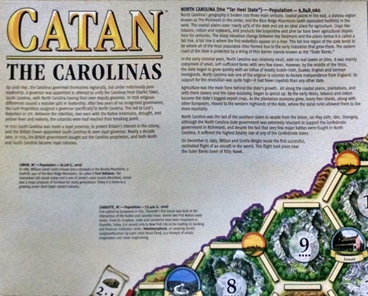 Catan Geographies: The Carolinas