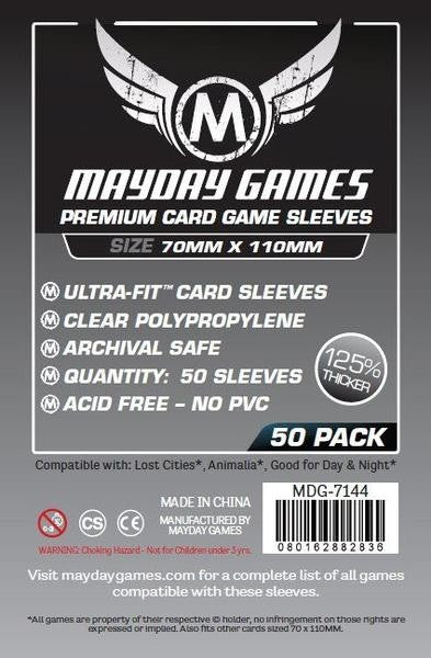 Card Sleeves: Magnum Ultra-Fit Silver Premium 70mm x 110mm - 50 pack