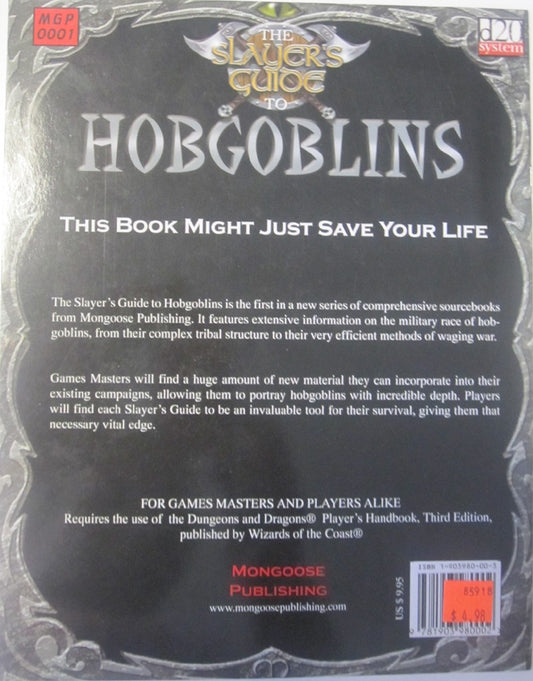 Slayer's Guide To Hobgoblins