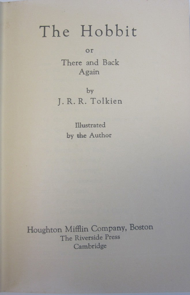 The Hobbit - title page