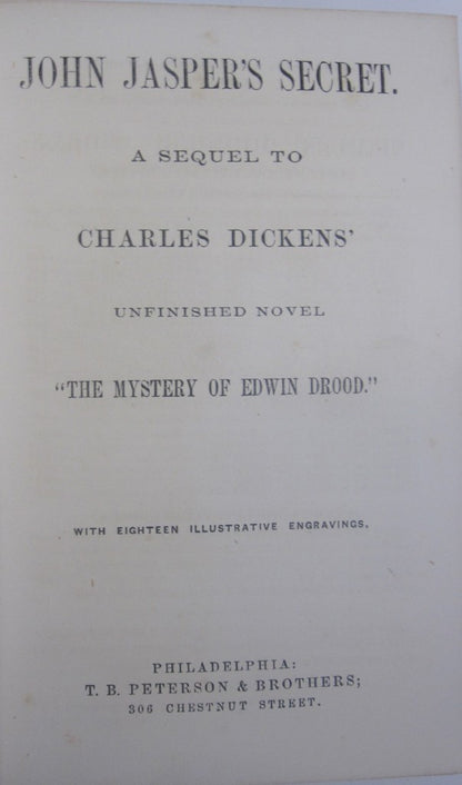 John Jasper's Secret by Henry Morfold title page
