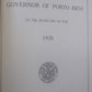 Twentieth Annual Report of the Governor of Porto Rico to the Secretary of War 1920