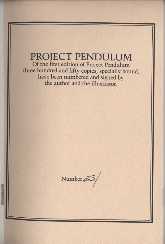 Project Pendulum by Robert Silverburg