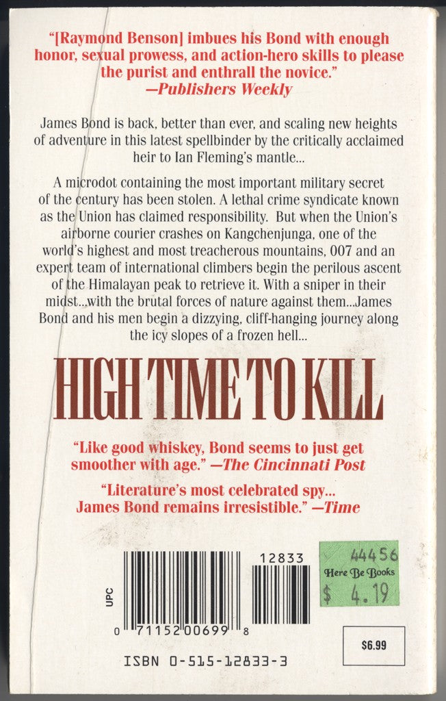 High Time to Kill back cover