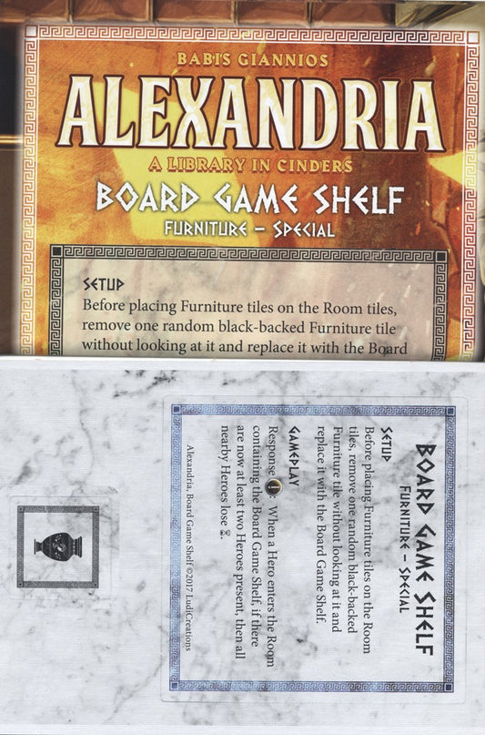 Alexandria: Board Game Shelf Mini-Expansion