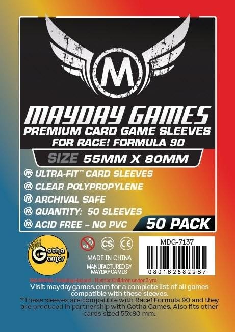 Card Sleeves: Premium 55mm x 80mmm - 50 pack