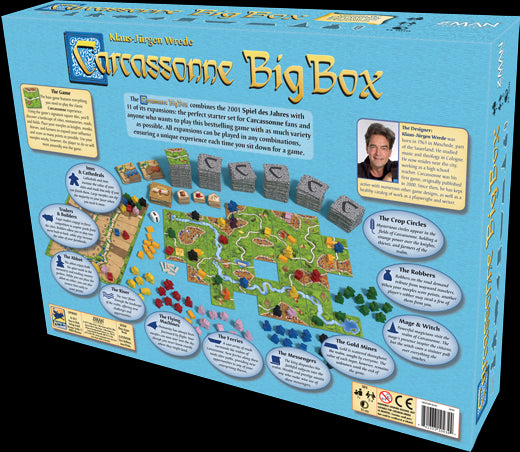 Carcassonne Big Box 2017 (aka Big Box 6) back of box