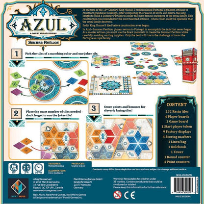 Azul: Summer Pavilion back of box