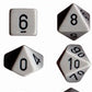 Polyhedral Dice Set: Opaque 7-Piece Set (box) - grey with black