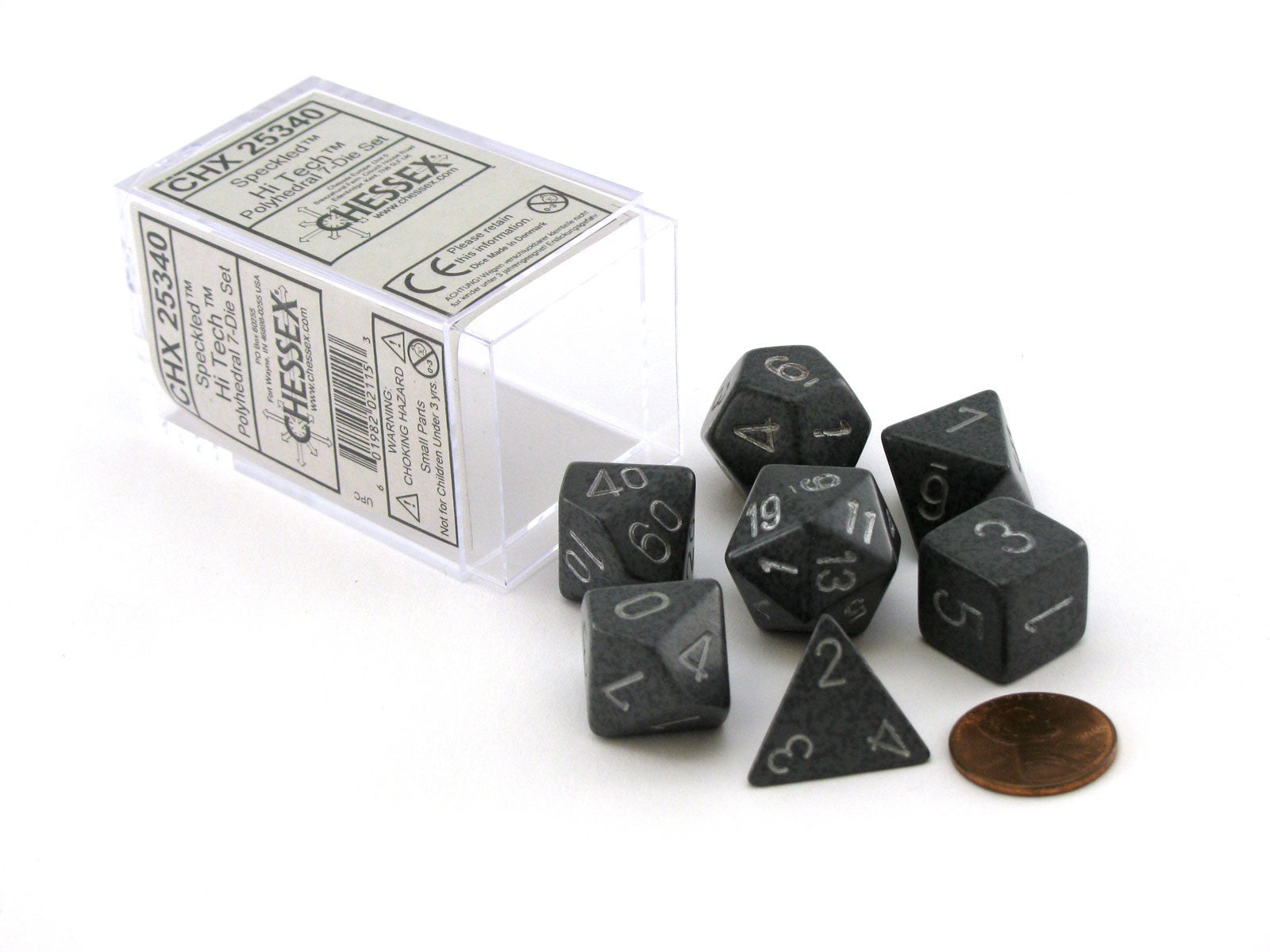 Polyhedral Dice Set: Speckled 7-Piece Set (box) - Hi Tech