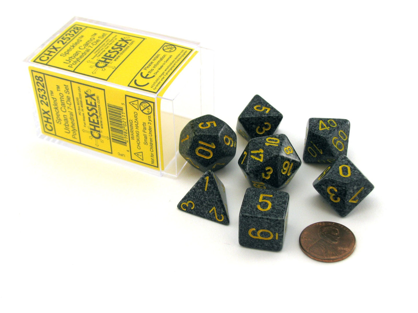 Polyhedral Dice Set: Speckled 7-Piece Set (box) - Urban Camo