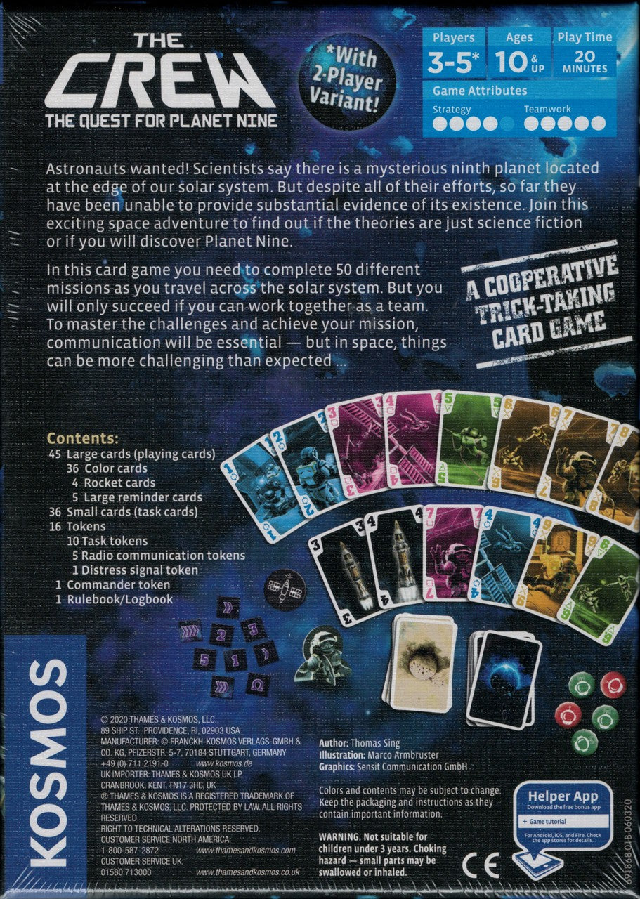 The Crew: The Quest for Planet Nine back of box