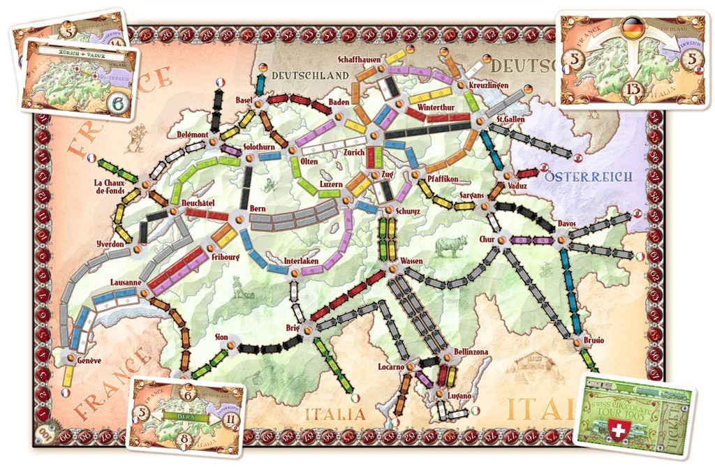 Ticket to Ride: India & Switzerland (Map Collection 2)