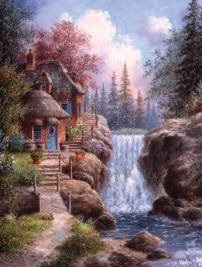 Tranquility Falls 1000 Piece Jigsaw Puzzle