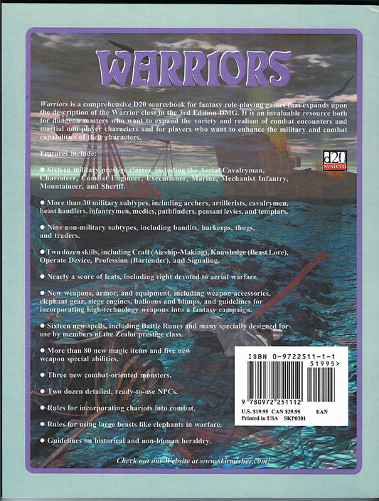 Warriors A Comprehensive D20 Sourcebook