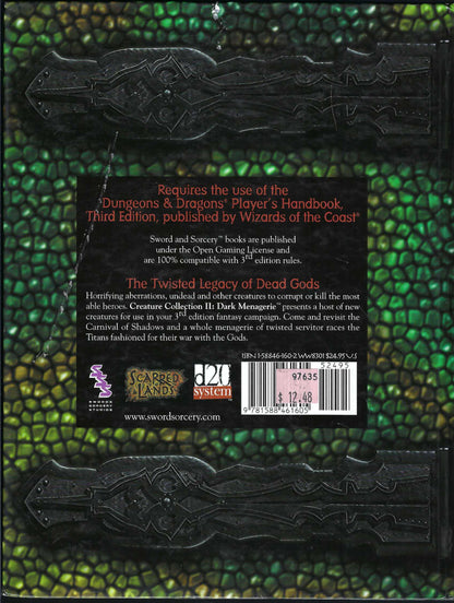 Creature Collection II Dark Menagerie (Sword and Sorcery)