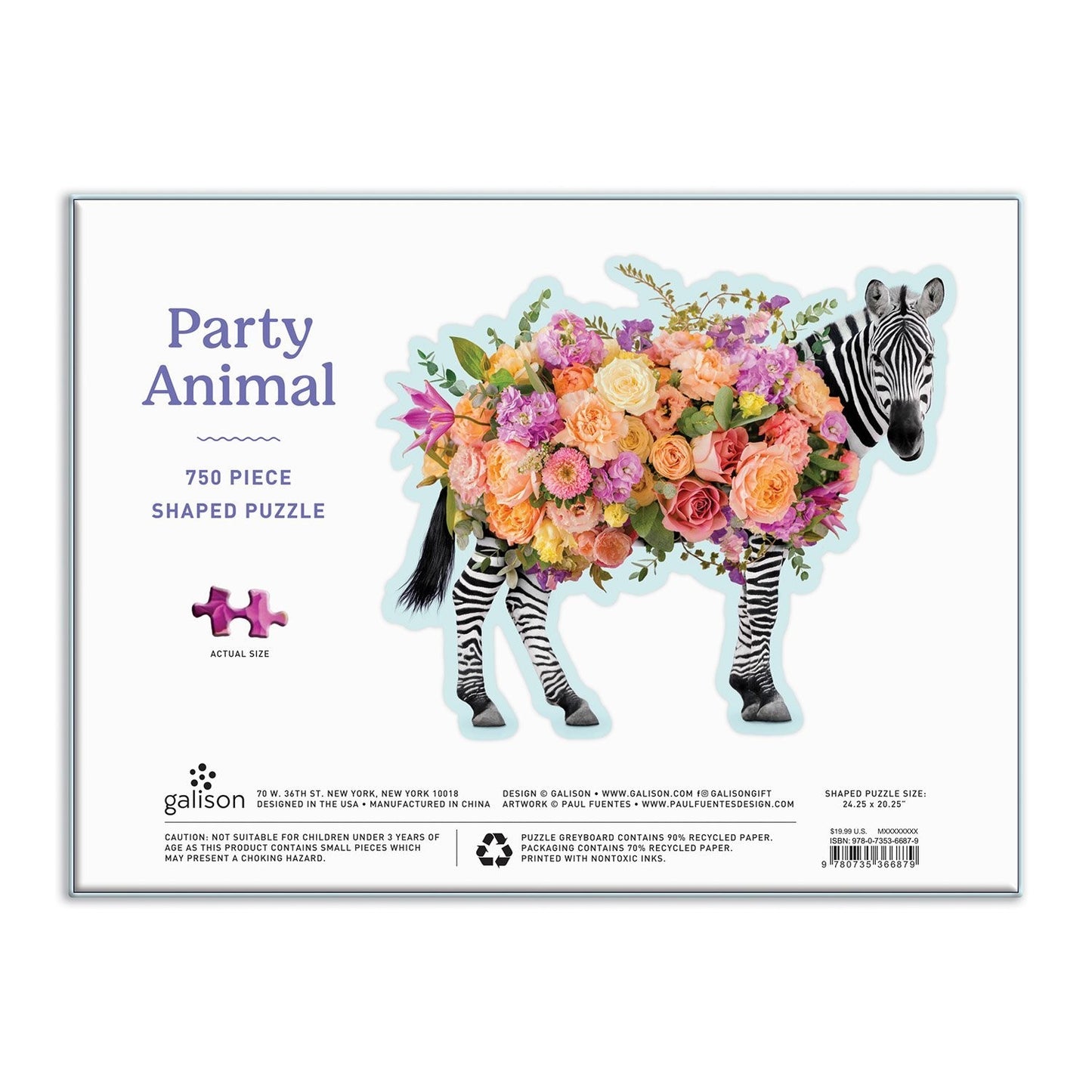 Party Animal 750 Piece Shaped Jigsaw Puzzle