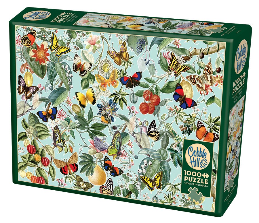 Fruit and Flutterbies 1000 Piece Jigsaw Puzzle