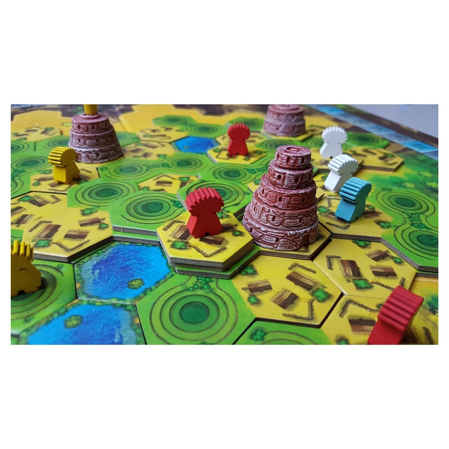 Cuzco closeup of board with game in progress