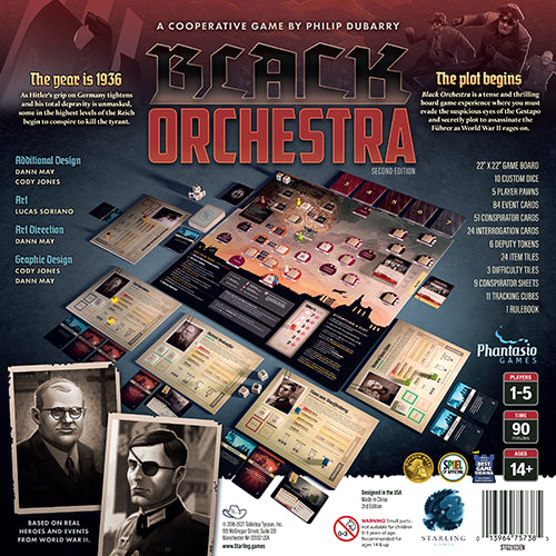 Black Orchestra back of box