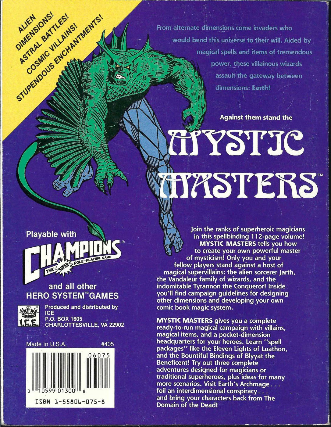 Mystic Masters (Super Hero Role Playing)