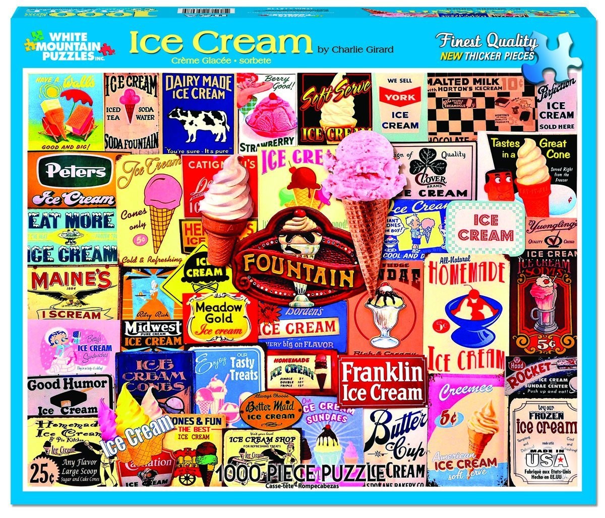 Ice Cream Collage 1000 Piece Jigsaw Puzzle