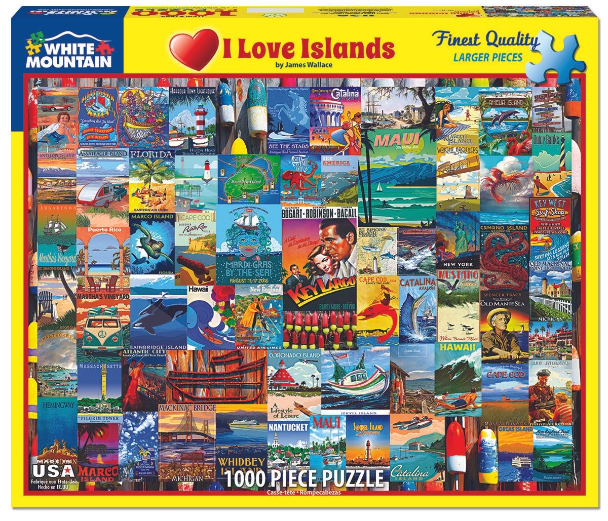 I Love Islands 1000 Piece Jigsaw Puzzle