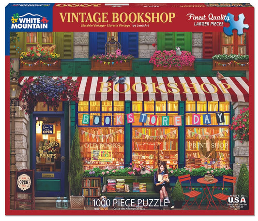 Vintage Bookshop 1000 Piece Jigsaw Puzzle