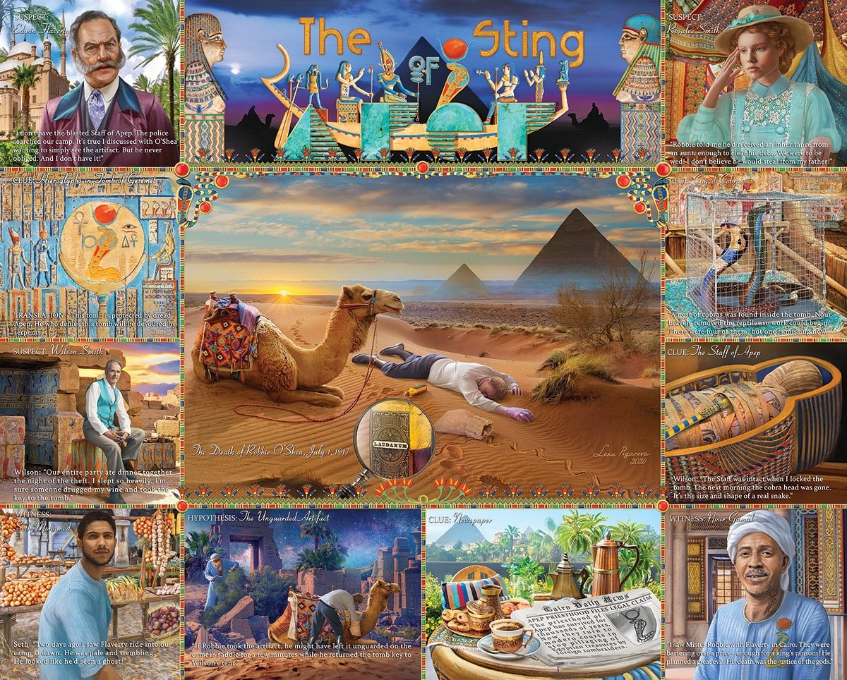 The Sting of APEP 1000 Piece Jigsaw Puzzle by White Mountain