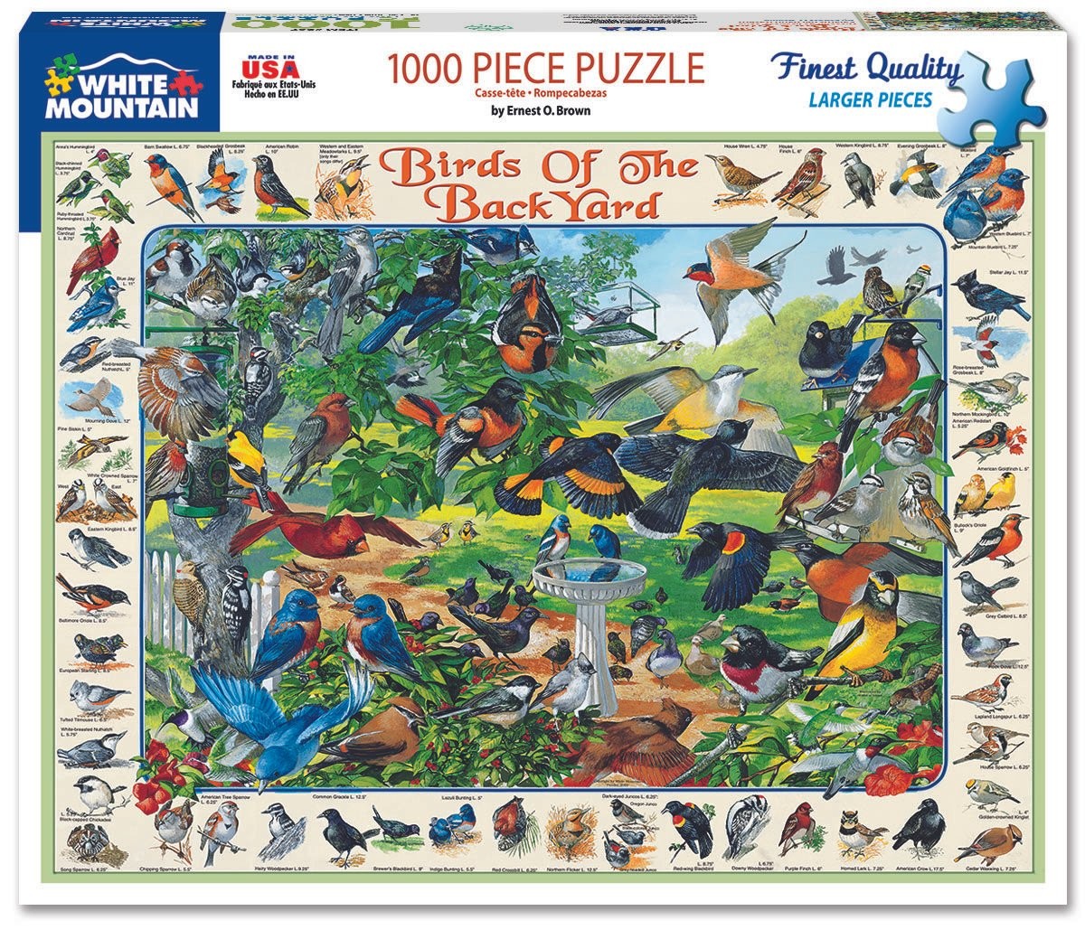 Birds of the Back Yard 1000 Piece Jigsaw Puzzle
