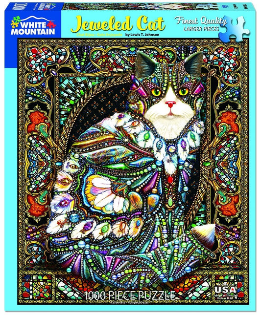 Jeweled Cat 1000 Piece Puzzle