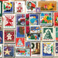 Christmas Stamps 1000 Piece Jigsaw Puzzle image