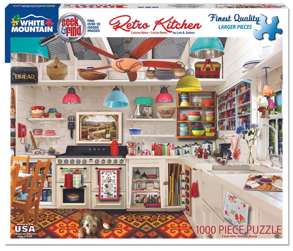 Retro Kitchen Seek & Find 1000 Piece Jigsaw Puzzle