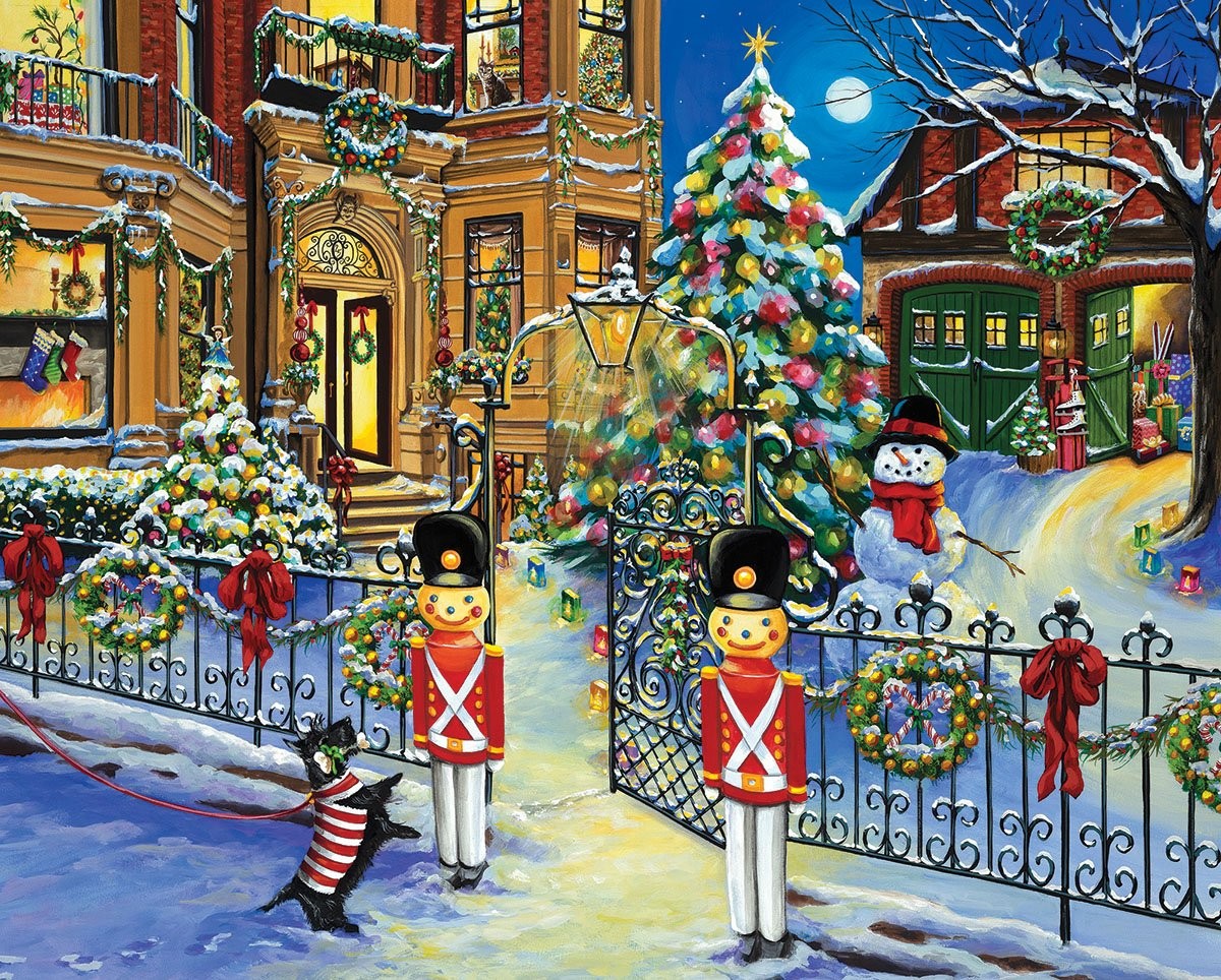 Holiday House 1000 Piece Jigsaw Puzzle by White Mountain Puzzles image