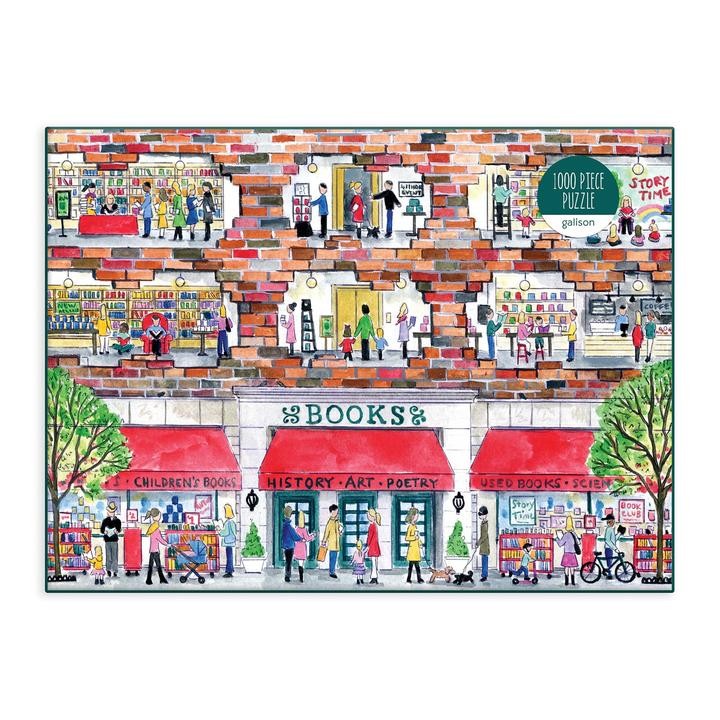 A Day at the Bookstore by Michael Storrings 1000 Piece Jigsaw Puzzle