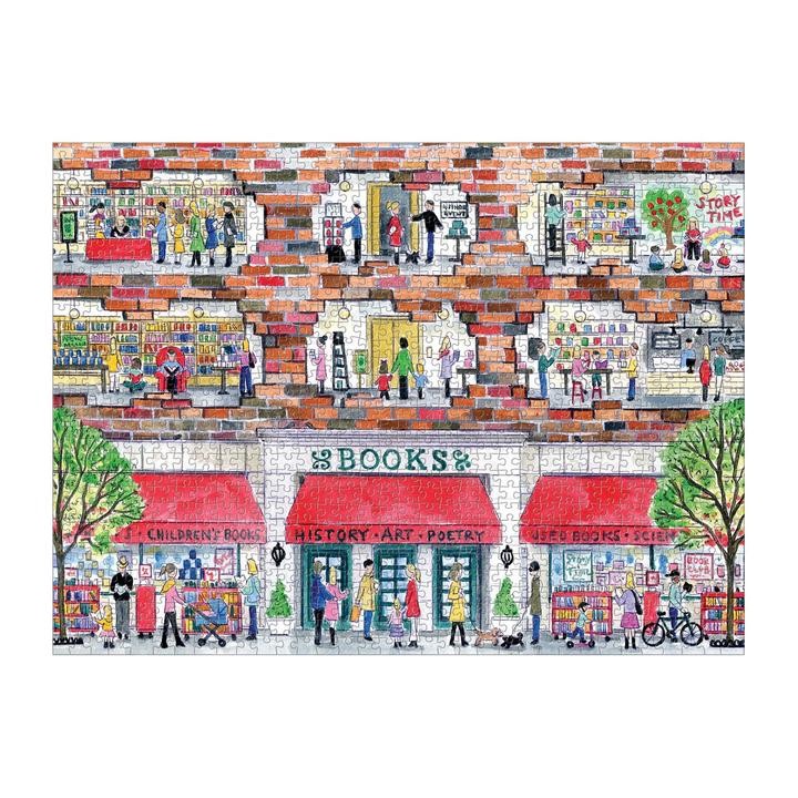 A Day at the Bookstore by Michael Storrings 1000 Piece Jigsaw Puzzle