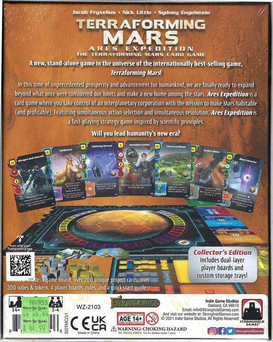 Terraforming Mars Ares Expedition back of box