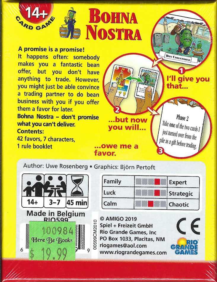 Bohna Nostra back of box