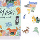 299 Dogs and a Cat 300 Piece Round Cluster Jigsaw Puzzle box and some pieces