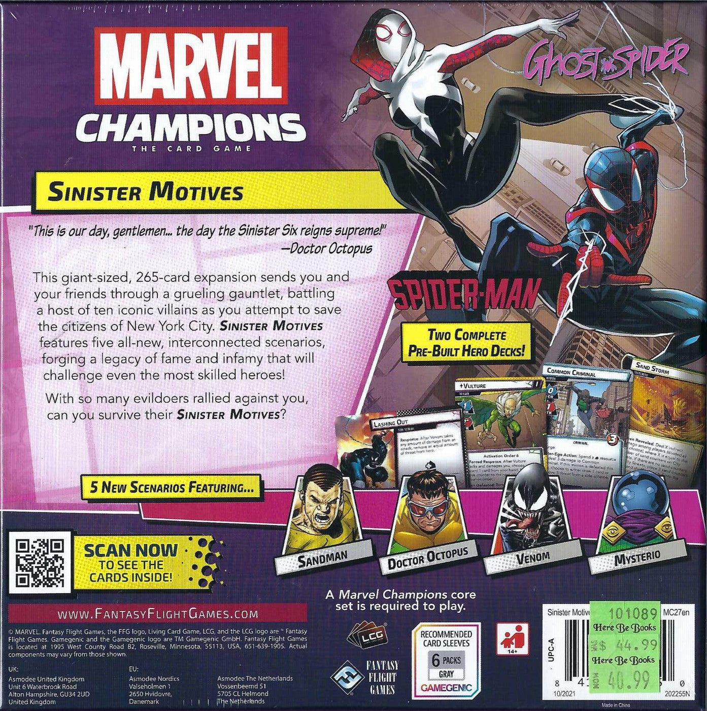 Marvel Champions: Sinister Motives expansion