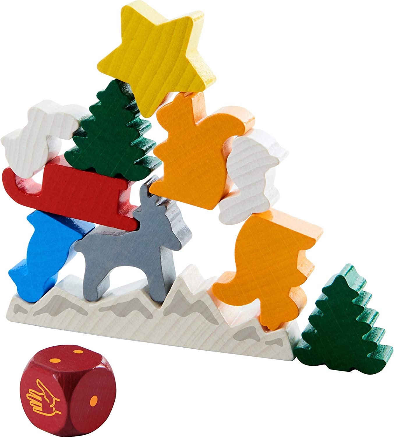 Animal Upon Animal - A Christmas Stacking Game (Tin Edition) contents