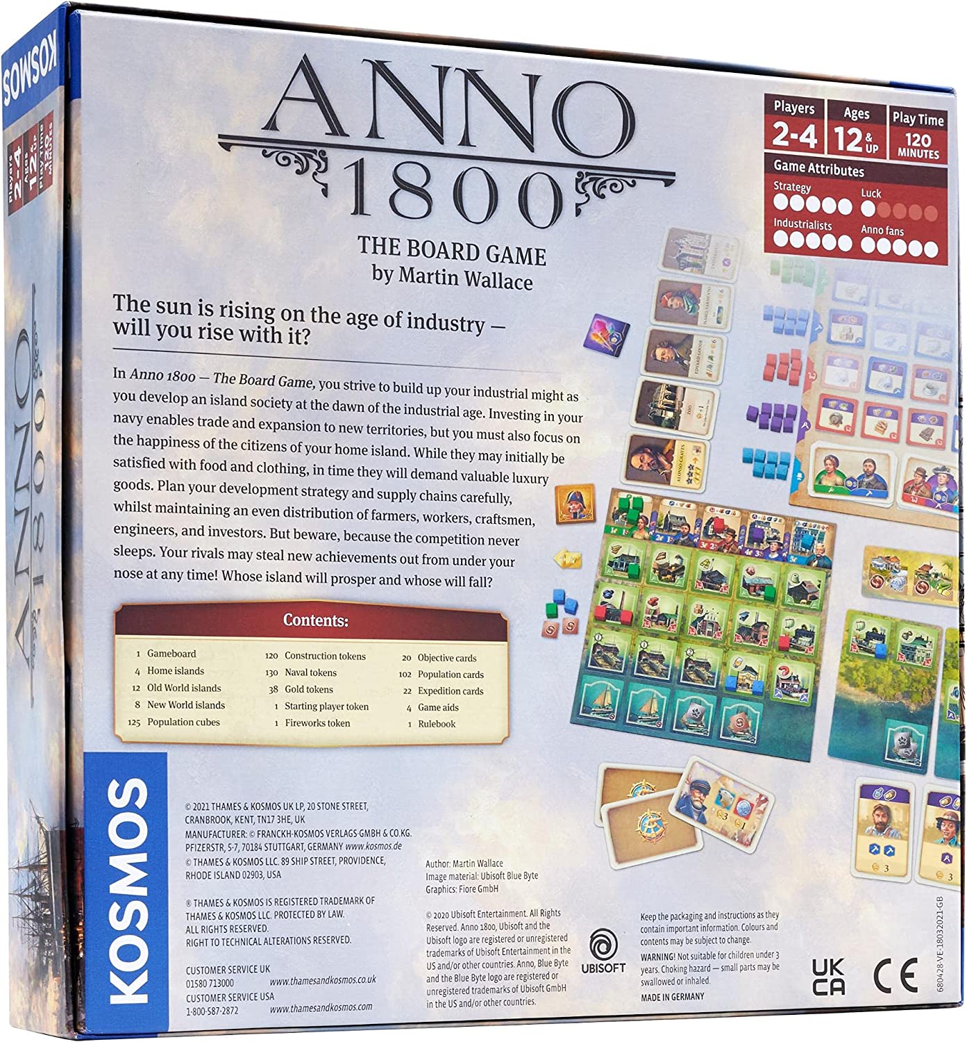 Anno 1800 back of box