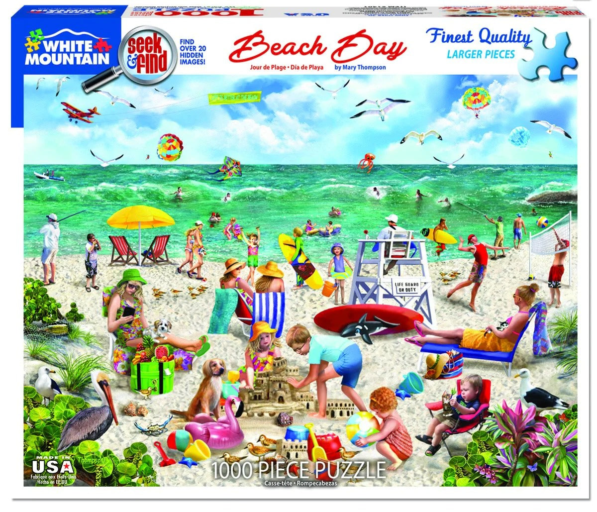 Beach Day Seek & Find 1000 Piece Puzzle