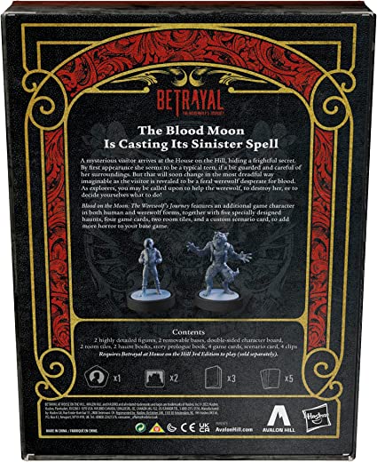 Betrayal The Werewolf's Journey: Blood on the Moon back of box